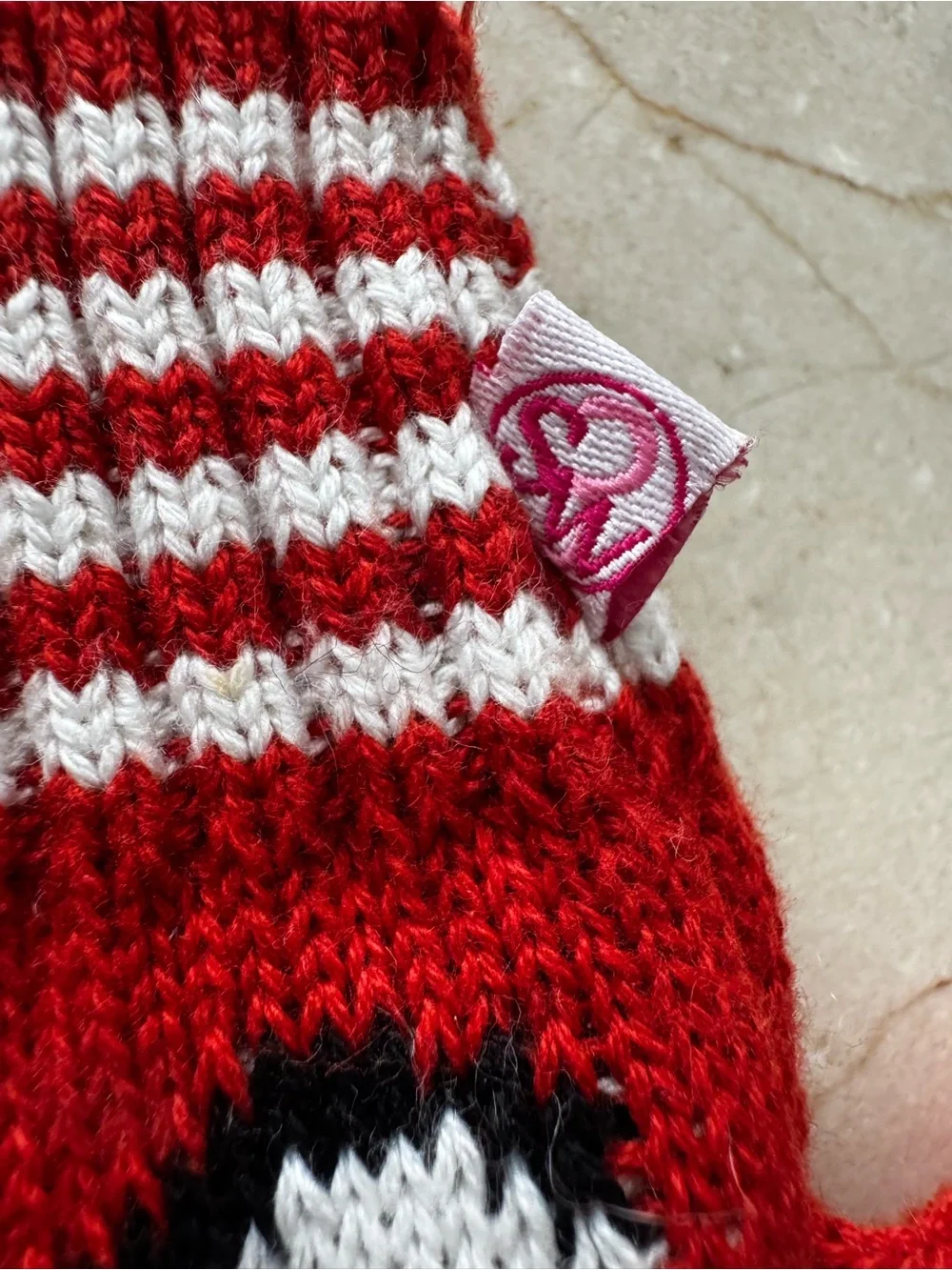 NWOT Kids Red Fox Knit Mittens and Gray Puppy Convertible Gloves Set 4 - 6 years